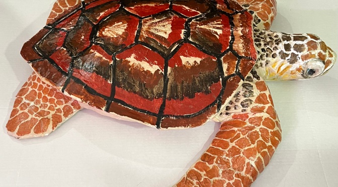 March Art -Loggerhead Sea Turtle
